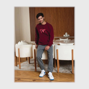 ترينج تيشيرت كم طويل وبنطلون رجالي سمر ميلتون ليكرا الوان متعددة شتوي من فورما - 26108